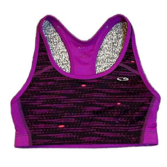 C9 by Champion Purple and Black Racerback Sports Bra Size Small - Picture 1 of 5